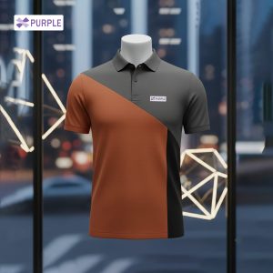 Deep Orange & Ash mixed, China Lacoste PK slim fit, Polo Shirt